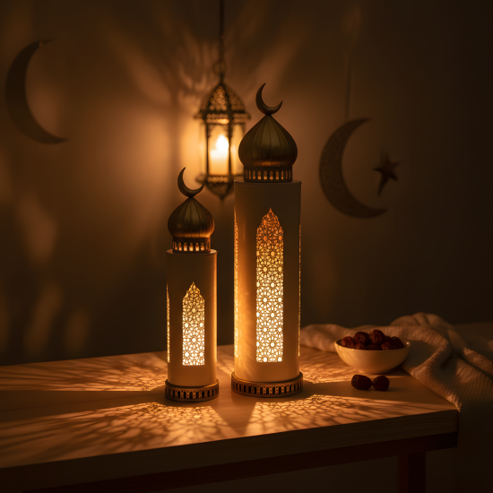 Ramadan Lantern Set - 2 Pcs
